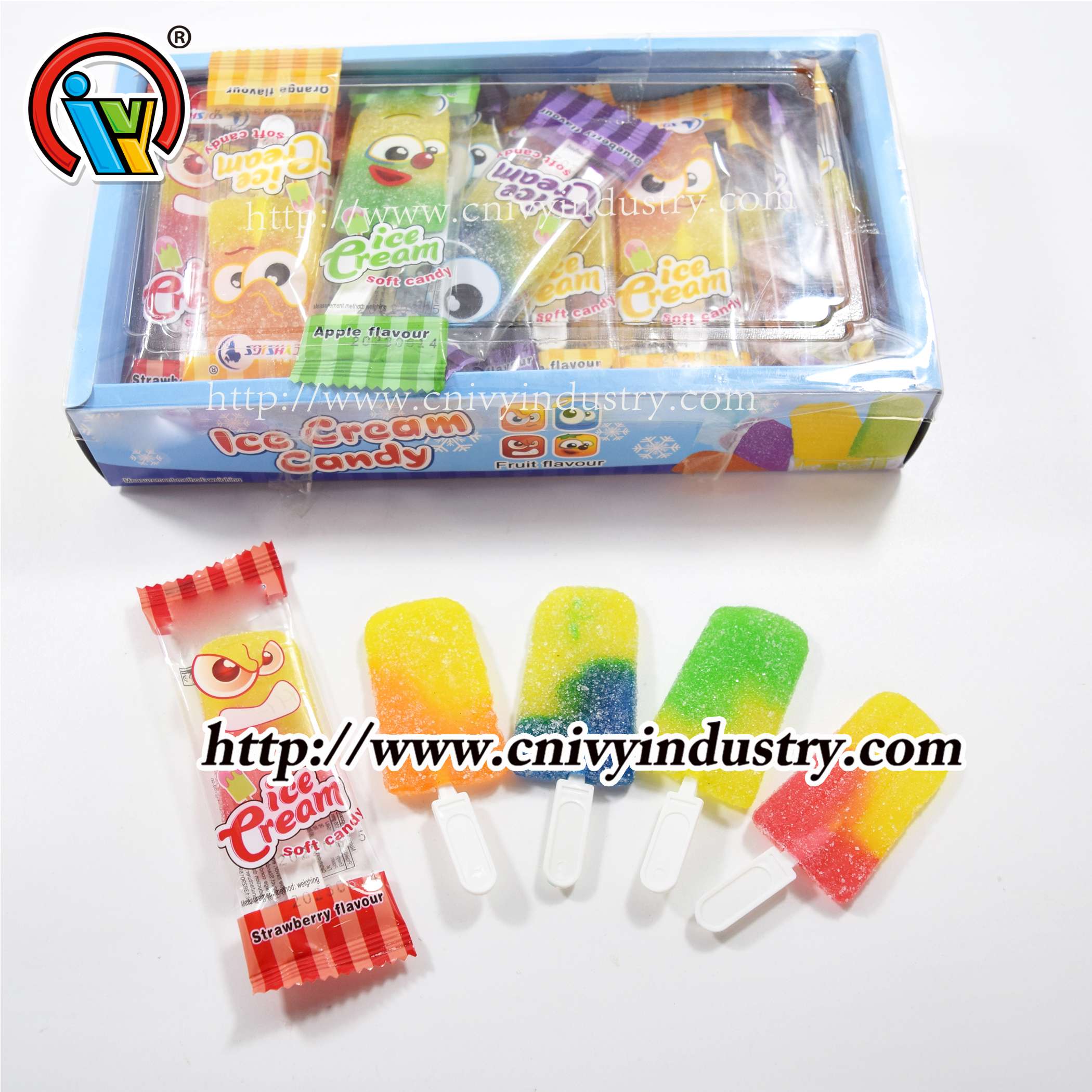 халяльний фруктовий смак форма морозива клейкий льодяник цукерка солодка халяльний фруктовий смак форма морозива клейкий льодяник цукерка солодка