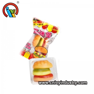 Завод прямих смаків гамбургер гуммі Candy для продажу
