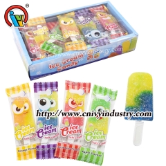 wholesale halal ice cream shape gummy lollipop candy sweet